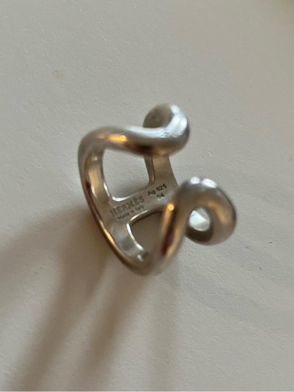 Silver Ring - Double 'H' Design in Silver - Picture 3 of 8